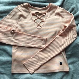 Hollister Strappy Cutout Longsleeve